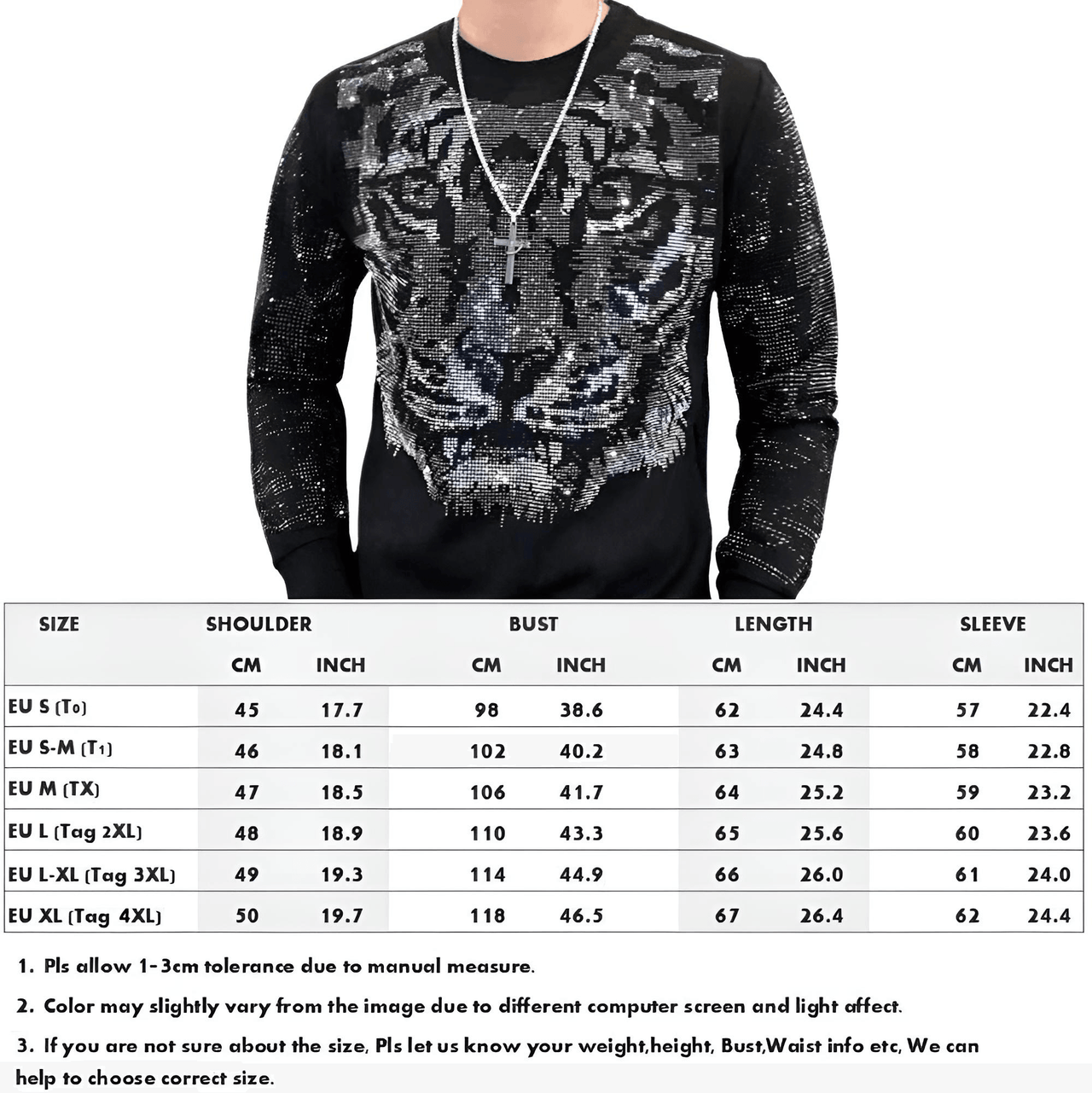 Diamond Long Sleeve Pullovers For Men -, Pullover , Drestiny , Australia, Black, L, M, New Zealand, Pullovers, S, Silver, Sweaters, United Kingdom, United States, XL , Drestiny , www.shopdrestiny.com