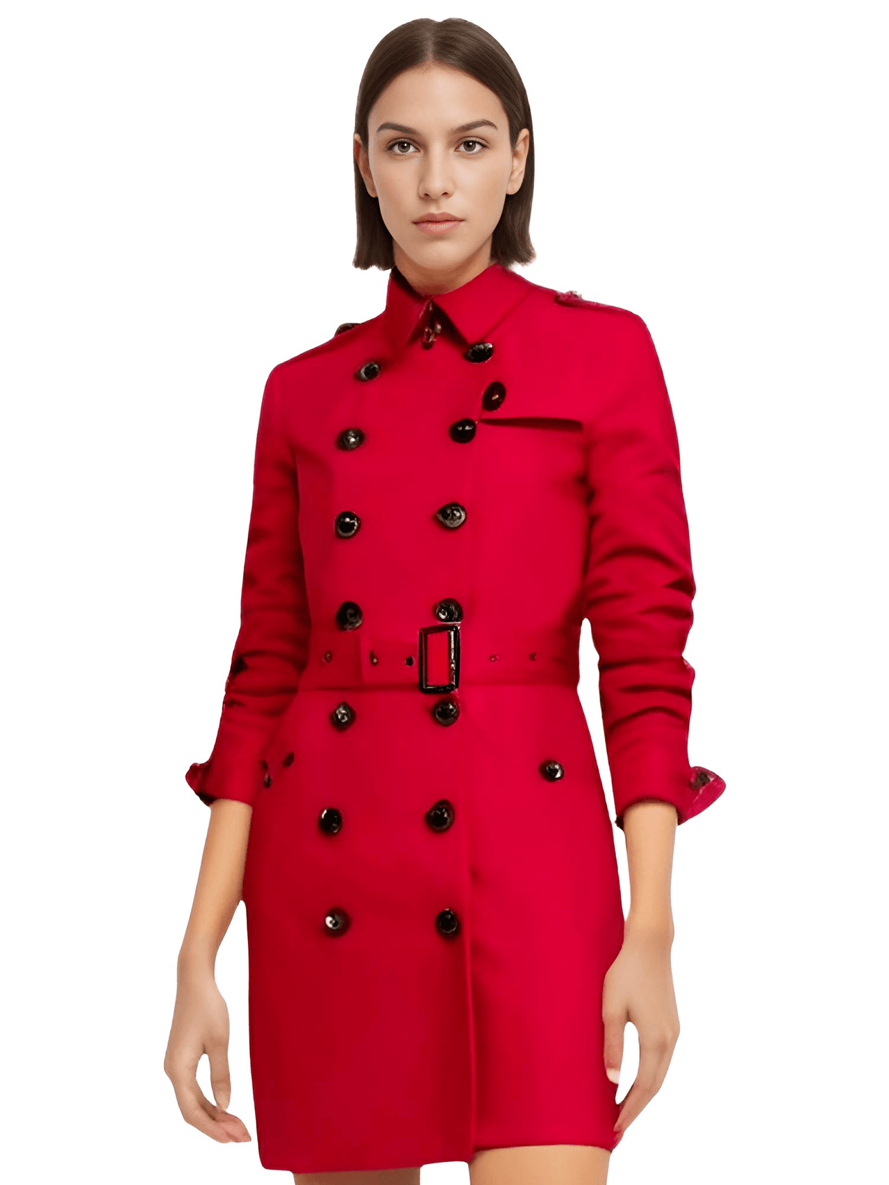 Double Breasted Women's Trench Coat -, Coats & Jackets , Drestiny , Australia, Black, Canada, Coats, Khaki, L, Light Grey, M, New Zealand, Red, S, Trench Coats, United Kingdom, United States, XL, XXL , Drestiny , www.shopdrestiny.com