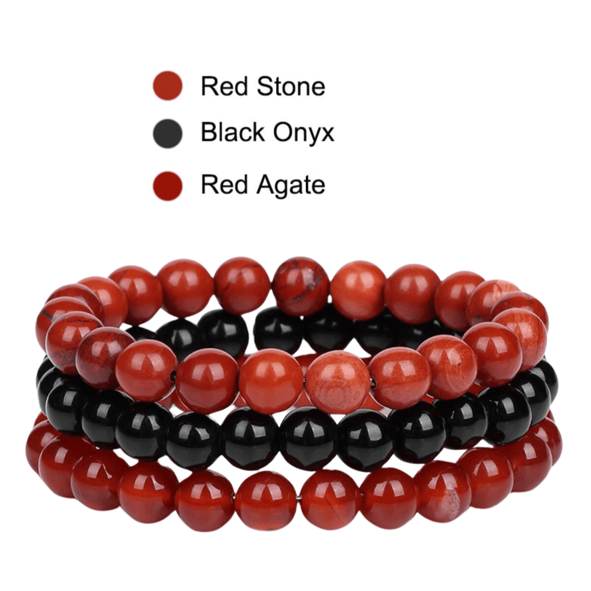 8mm Natural Stone Bracelet 3Pcs/Set -, Bracelets , Drestiny , Australia, Black, Blue, Bracelets, Brown, Canada, Dark Blue, Dark Grey, Dark Pink, Dark Red, Gender_Men, Gender_Women, Green, Grey, Light Blue, Light Pink, New Zealand, Pink, Purple, Red, Sky Blue, United Kingdom, United States, White, Yellow , Drestiny , www.shopdrestiny.com