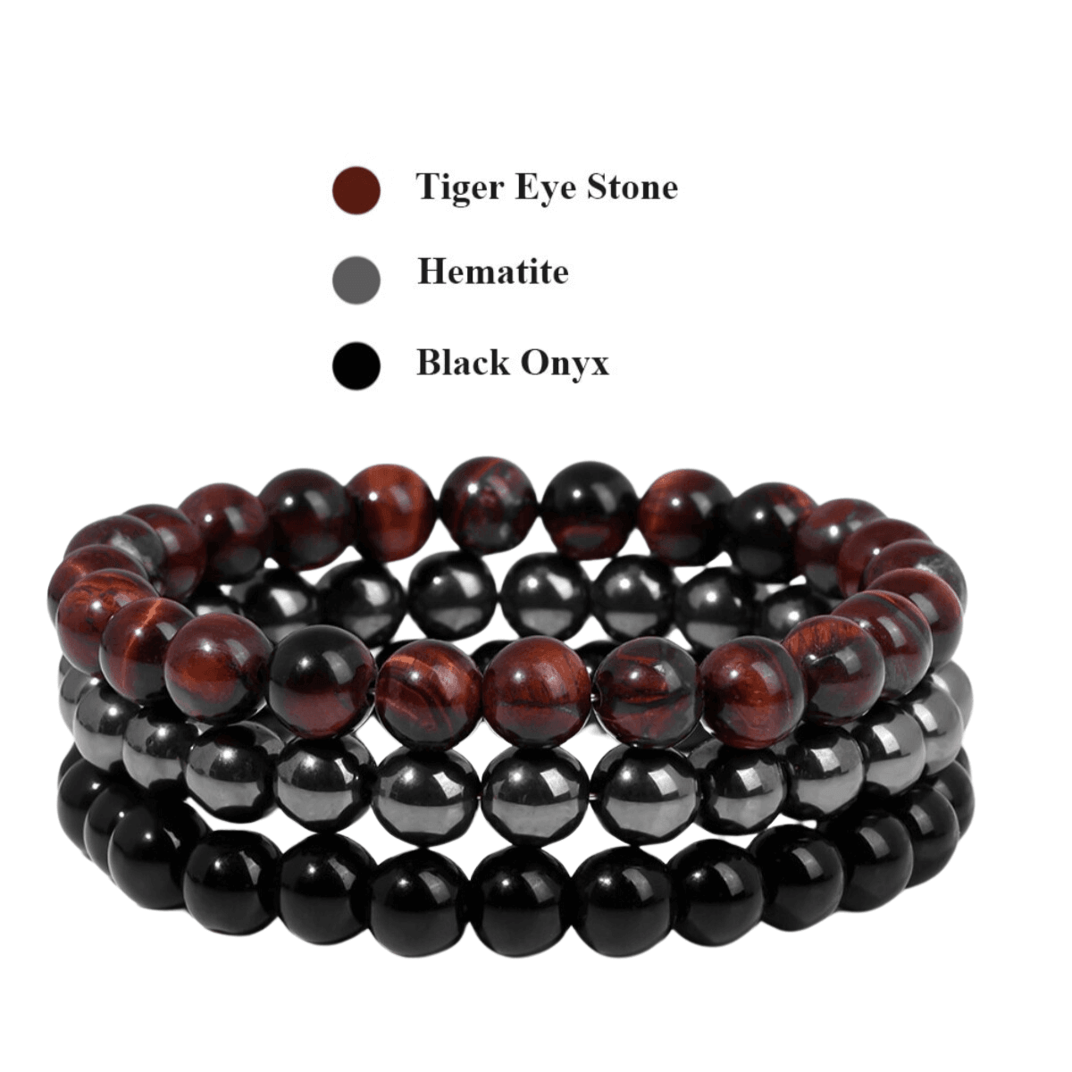 8mm Natural Stone Bracelet 3Pcs/Set -, Bracelets , Drestiny , Australia, Black, Blue, Bracelets, Brown, Canada, Dark Blue, Dark Grey, Dark Pink, Dark Red, Gender_Men, Gender_Women, Green, Grey, Light Blue, Light Pink, New Zealand, Pink, Purple, Red, Sky Blue, United Kingdom, United States, White, Yellow , Drestiny , www.shopdrestiny.com