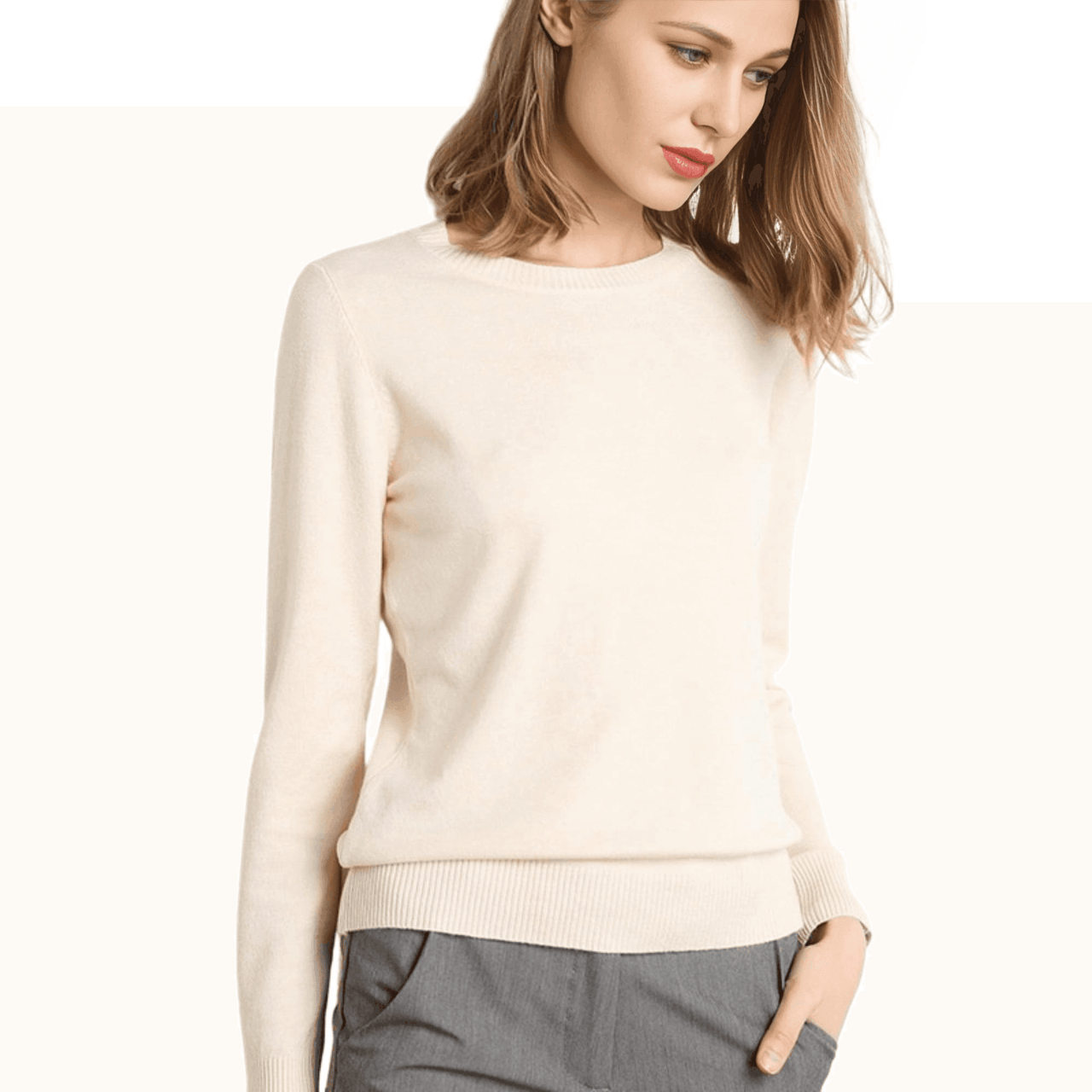 Women's Long Sleeve Knit Sweater -, Sweaters , Drestiny , Australia, Beige, Black, Blue, Canada, Dark Green, Dark Red, Khaki, L, Light Blue, Light Grey, M, New Zealand, Pink, Pullovers, Purple, Red, S, Sweaters, United Kingdom, United States, White, XL, XXL, Yellow , Drestiny , www.shopdrestiny.com