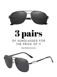 Thumbnail for 3 Pairs of Men's Polarized Mirror Lenses With 100% UV Protection -, Sunglasses , Drestiny , Australia, Black, Brown, Canada, New Zealand, Sunglasses, United Kingdom, United States , Drestiny , www.shopdrestiny.com