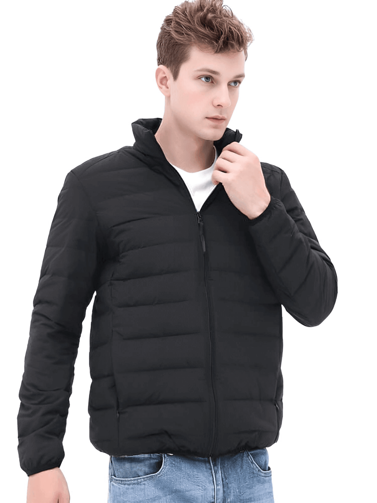 Duck Down Puffer Jacket Men's -, Coats & Jackets , Drestiny , Australia, Black, Canada, Coats, Dark Blue, Grey, L, M, Navy, New Zealand, Red, United Kingdom, United States, XL, XXL, XXXL , Drestiny , www.shopdrestiny.com