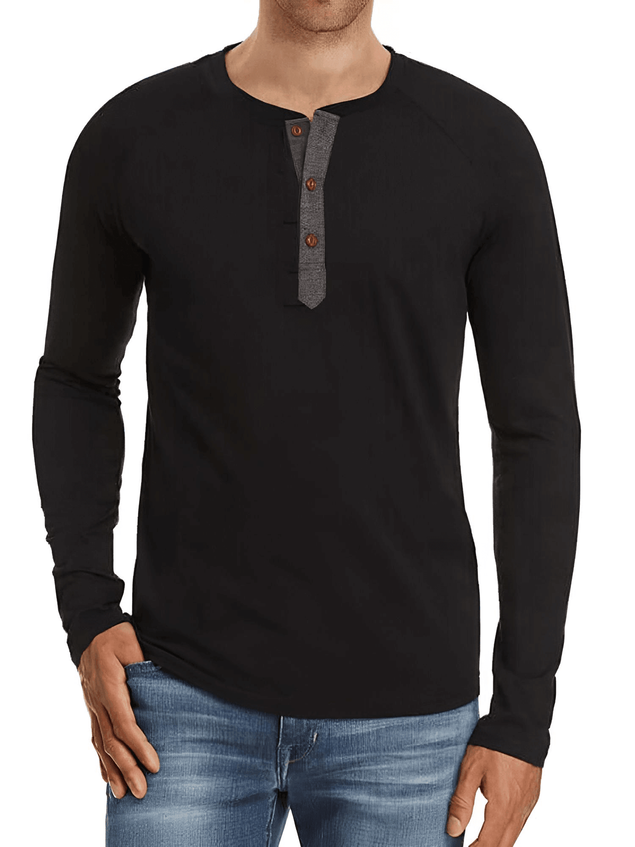 Men's Long Sleeve Fashion Button Design Shirt -, Shirts , Drestiny , Australia, Black, Blue, Canada, Casual Shirts, Dark Blue, Dark Grey, Dark Red, FR, Green, Grey, L, Long Sleeves, M, New Zealand, S, United Kingdom, United States, White, XL, XXL , Drestiny , www.shopdrestiny.com