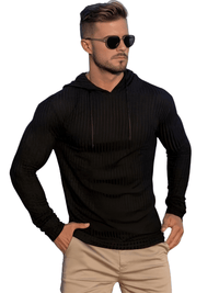Thumbnail for Men's Long Sleeve Hooded Light Sweaters -, Hoodies , Drestiny , Australia, Black, Canada, Casual Shirts, FR, Grey, Hoodies, L, Long Sleeves, M, New Zealand, United Kingdom, United States, White, XL, XXL , Drestiny , www.shopdrestiny.com