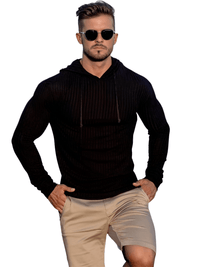 Thumbnail for Men's Long Sleeve Hooded Light Sweaters -, Hoodies , Drestiny , Australia, Black, Canada, Casual Shirts, FR, Grey, Hoodies, L, Long Sleeves, M, New Zealand, United Kingdom, United States, White, XL, XXL , Drestiny , www.shopdrestiny.com