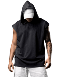 Thumbnail for Men's Loose Hooded Short Sleeve Shirt -, Hoodies , Drestiny , Army Green, Australia, Black, Dark Green, Gender_Men, Grey, Hoodies, L, M, New Zealand, Red, Short Sleeves, Sleeveless, T-Shirts, Tank Tops, United Kingdom, United States, White, XL, XXL , Drestiny , www.shopdrestiny.com