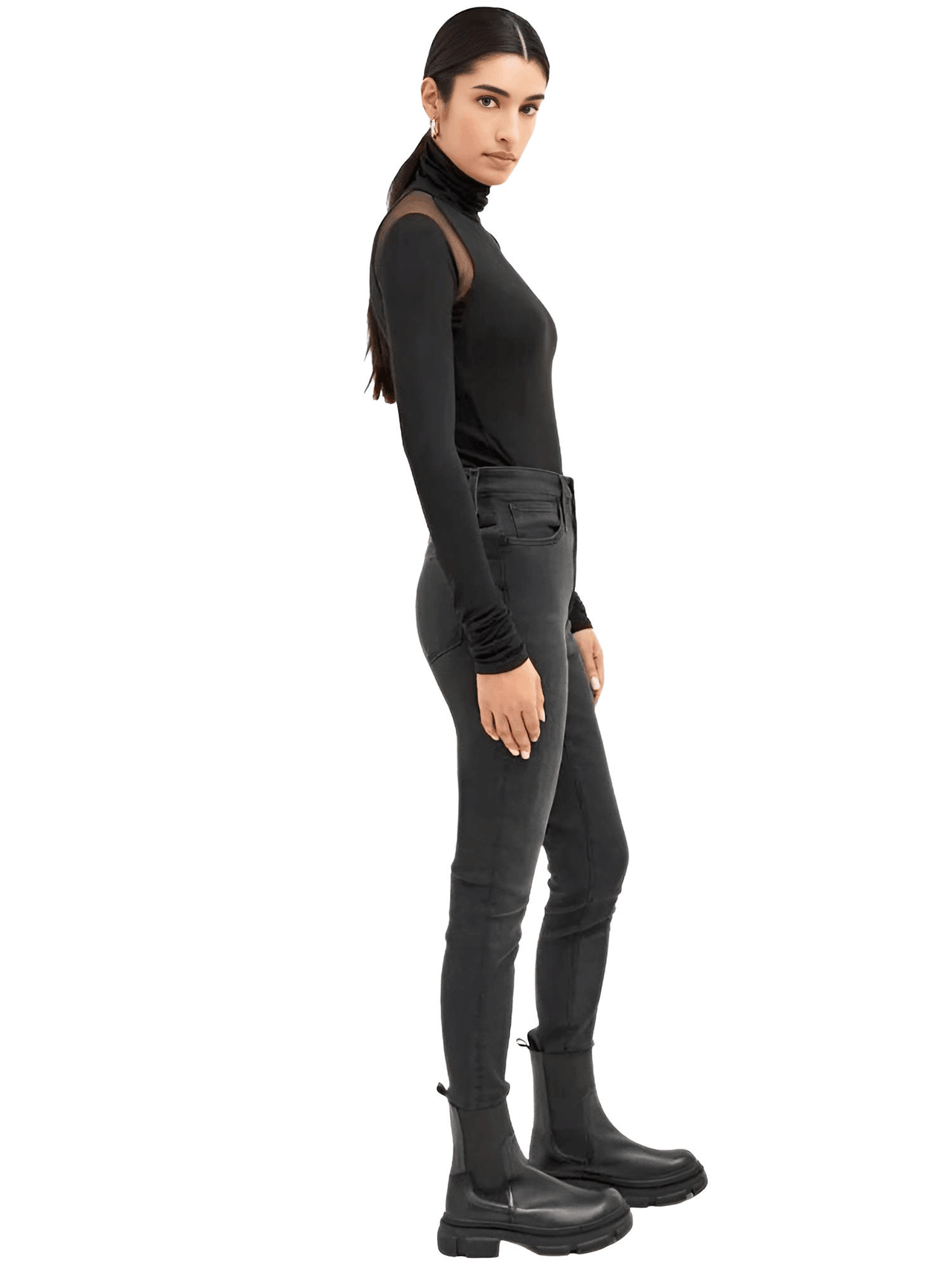 Mesh Patchwork Long Sleeve Bodysuits For Women -, Bodysuits , Drestiny , Australia, Black, Bodysuits, Canada, Casual Shirts, Dress Shirts, FR, Gender_Women, L, Long Sleeves, M, New Zealand, S, Turtlenecks, United Kingdom, United States, White , Drestiny , www.shopdrestiny.com