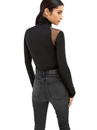 Thumbnail for Mesh Patchwork Long Sleeve Bodysuits For Women -, Bodysuits , Drestiny , Australia, Black, Bodysuits, Canada, Casual Shirts, Dress Shirts, FR, Gender_Women, L, Long Sleeves, M, New Zealand, S, Turtlenecks, United Kingdom, United States, White , Drestiny , www.shopdrestiny.com