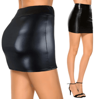 Thumbnail for Faux Leather Mini Skirt -, Mini Skirt , Drestiny , Australia, Black, Brown, Canada, Coffee, Dark Teal, Gender_Women, Green, L, M, New Zealand, S, Skirts, United Kingdom, United States, Wine Red, XL, XXL, XXXL , Drestiny , www.shopdrestiny.com