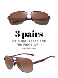 Thumbnail for 3 Pairs of Men's Polarized Mirror Lenses With 100% UV Protection -, Sunglasses , Drestiny , Australia, Black, Brown, Canada, New Zealand, Sunglasses, United Kingdom, United States , Drestiny , www.shopdrestiny.com