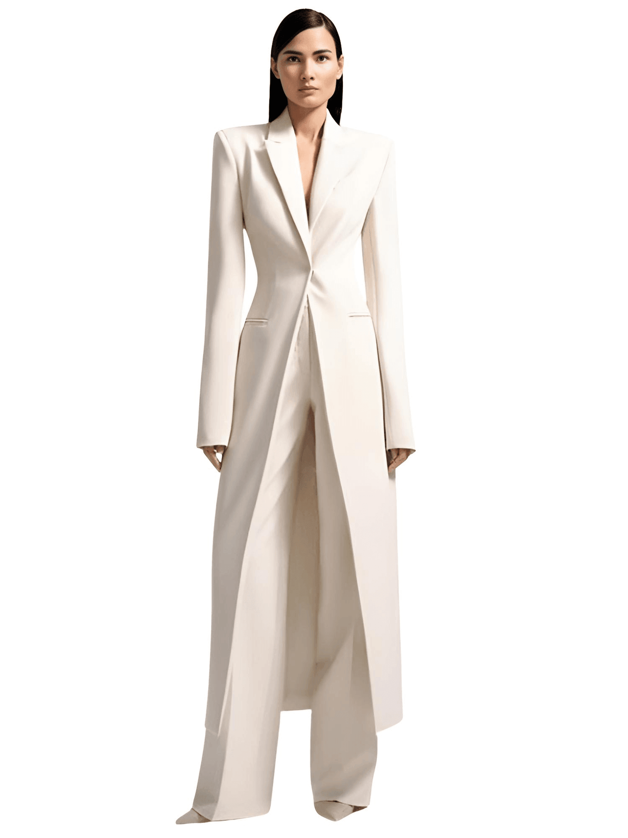 Formal Women's Pant Suit Set -, Pant Suits , Drestiny , 10, 12, 14, 14W, 16, 16W, 18W, 2, 20W, 22W, 24M, 26W, 4, 6, 8, Australia, Blazers, Canada, Dress Pants, Jackets, Long Sleeves, New Zealand, Off White, Pant Sets, Pant Suits, Red, Sets, United Kingdom, United States, White , Drestiny , www.shopdrestiny.com