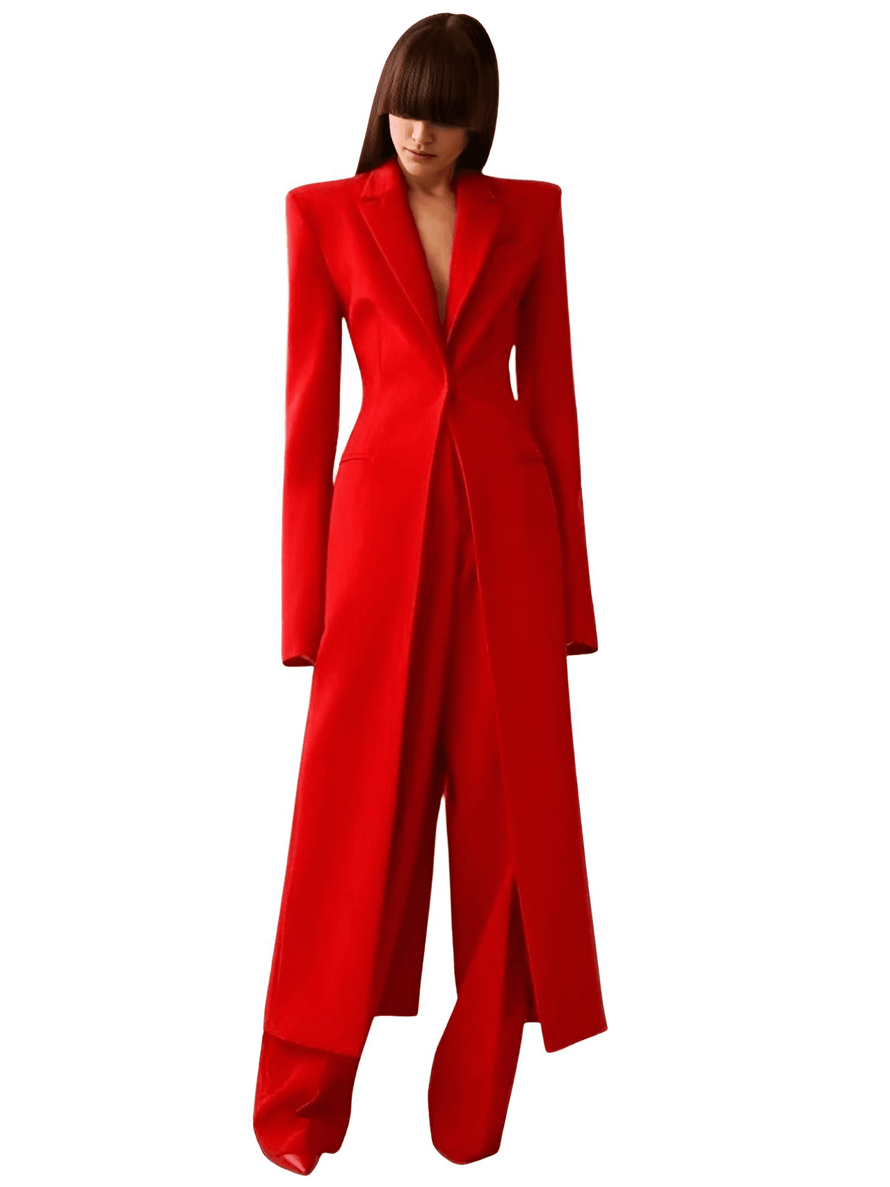 Formal Women's Pant Suit Set -, Pant Suits , Drestiny , 10, 12, 14, 14W, 16, 16W, 18W, 2, 20W, 22W, 24M, 26W, 4, 6, 8, Australia, Blazers, Canada, Dress Pants, Jackets, Long Sleeves, New Zealand, Off White, Pant Sets, Pant Suits, Red, Sets, United Kingdom, United States, White , Drestiny , www.shopdrestiny.com