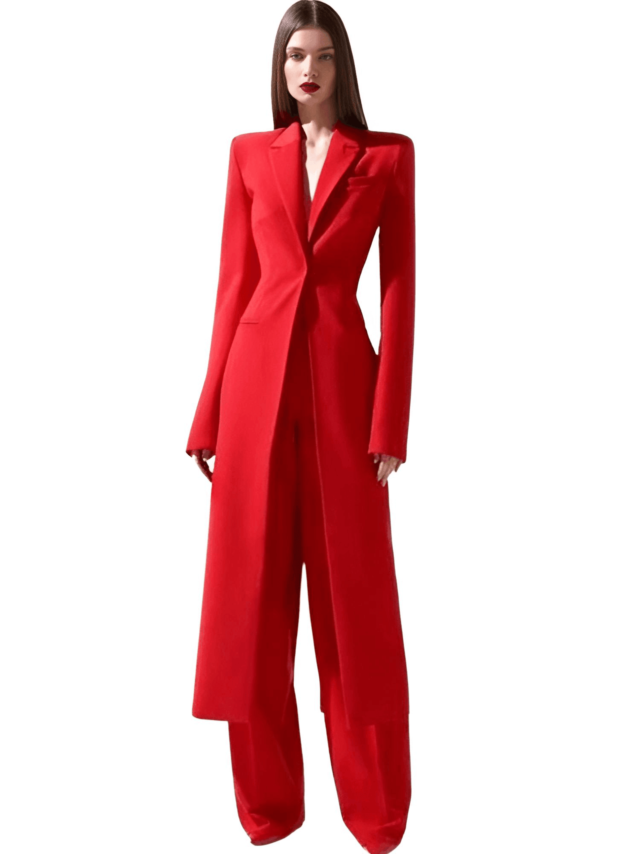 Formal Women's Pant Suit Set -, Pant Suits , Drestiny , 10, 12, 14, 14W, 16, 16W, 18W, 2, 20W, 22W, 24M, 26W, 4, 6, 8, Australia, Blazers, Canada, Dress Pants, Jackets, Long Sleeves, New Zealand, Off White, Pant Sets, Pant Suits, Red, Sets, United Kingdom, United States, White , Drestiny , www.shopdrestiny.com