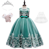 Thumbnail for Formal Occasion Dress For Girls - With FREE Tiara, Gloves & Petticoat! -, Dress , Drestiny , 10T, 11T, 12T, 3T, 4T, 5T, 6T, 7T, 8T, 9T, Australia, Canada, Champagne, Dark Blue, Dark Green, Dark Red, Deep Pink, Dresses, Flower Girl Dresses, FR, Girls, Ivory, Light Blue, New Zealand, Pink, Purple, Sleeveless, TD, United Kingdom, United States , Drestiny , www.shopdrestiny.com