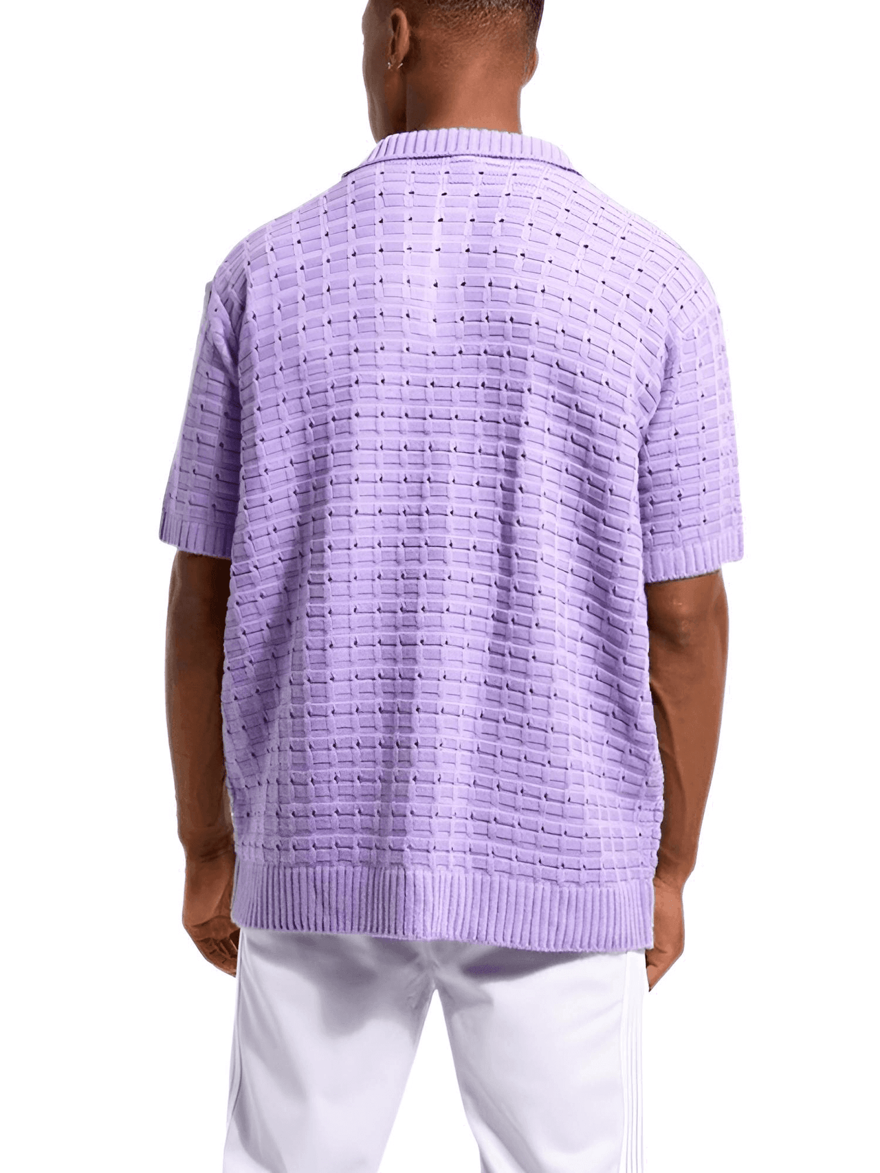 Hollow Knit Polo Shirt For Men -, Shirts , Drestiny , Australia, Beige, Casual Shirts, Green, Khaki, L, M, Mint, New Zealand, Polo Shirts, Purple, S, Short Sleeves, United Kingdom, United States, XL, XXL, XXXL , Drestiny , www.shopdrestiny.com