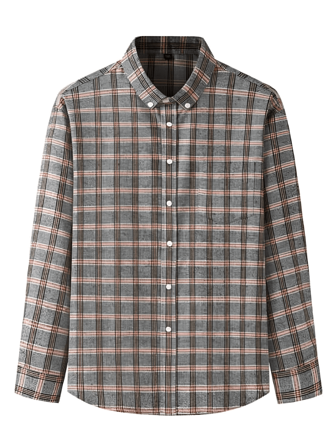 Men's Long Sleeve Classic Plaid Shirt - Plus Sizes! -, Shirts , Drestiny , 10XL, 4XL, 5XL, 6XL, 7XL, 8XL, Australia, Beige, Black, Blue, Brown, Canada, Casual Shirts, Coffee, Dark Blue, Dress Shirts, FR, Grey, Khaki, L, Long Sleeves, Navy, New Zealand, Red, United Kingdom, United States, XL, XXL, XXXL, Yellow , Drestiny , www.shopdrestiny.com