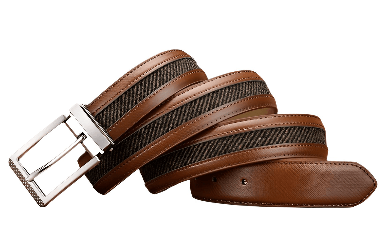 Men's High Quality Genuine Leather + Canvas Belt -, Belts , Drestiny , Australia, Belts, Black, Brown, Canada, Dark Blue, Dark Brown, FR, Gender_Men, New Zealand, United Kingdom, United States , Drestiny , www.shopdrestiny.com