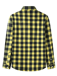 Thumbnail for Men's Long Sleeve Classic Plaid Shirt - Plus Sizes! -, Shirts , Drestiny , 10XL, 4XL, 5XL, 6XL, 7XL, 8XL, Australia, Beige, Black, Blue, Brown, Canada, Casual Shirts, Coffee, Dark Blue, Dress Shirts, FR, Grey, Khaki, L, Long Sleeves, Navy, New Zealand, Red, United Kingdom, United States, XL, XXL, XXXL, Yellow , Drestiny , www.shopdrestiny.com