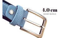 Thumbnail for Men's Suede Leather Belt With Oxford Strap -, Belts , Drestiny , Australia, Belts, Blue, Camel, Canada, Dark Blue, Gender_Men, Grey, Light Blue, Light Brown, New Zealand, United Kingdom, United States , Drestiny , www.shopdrestiny.com