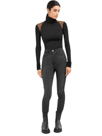 Thumbnail for Mesh Patchwork Long Sleeve Bodysuits For Women -, Bodysuits , Drestiny , Australia, Black, Bodysuits, Canada, Casual Shirts, Dress Shirts, FR, Gender_Women, L, Long Sleeves, M, New Zealand, S, Turtlenecks, United Kingdom, United States, White , Drestiny , www.shopdrestiny.com