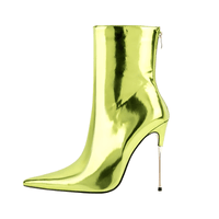 Thumbnail for Metallic Mid-Calf Mirror Boots - In 9 Trending Colors! -, Boots , Drestiny , Ankle Boots, Australia, Blue, Boots, Deep Pink, FR, Gold, Green, Heels, High Heels, Hot Pink, New Zealand, Orange, Pink, Purple, Silver, Sky Blue, Stilettos, United Kingdom, United States, Yellow , Drestiny , www.shopdrestiny.com