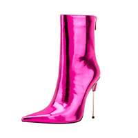 Thumbnail for Metallic Mid-Calf Mirror Boots - In 9 Trending Colors! -, Boots , Drestiny , Ankle Boots, Australia, Blue, Boots, Deep Pink, FR, Gold, Green, Heels, High Heels, Hot Pink, New Zealand, Orange, Pink, Purple, Silver, Sky Blue, Stilettos, United Kingdom, United States, Yellow , Drestiny , www.shopdrestiny.com