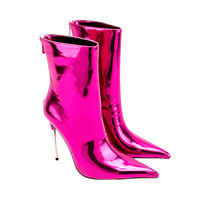 Thumbnail for Metallic Mid-Calf Mirror Boots - In 9 Trending Colors! -, Boots , Drestiny , Ankle Boots, Australia, Blue, Boots, Deep Pink, FR, Gold, Green, Heels, High Heels, Hot Pink, New Zealand, Orange, Pink, Purple, Silver, Sky Blue, Stilettos, United Kingdom, United States, Yellow , Drestiny , www.shopdrestiny.com