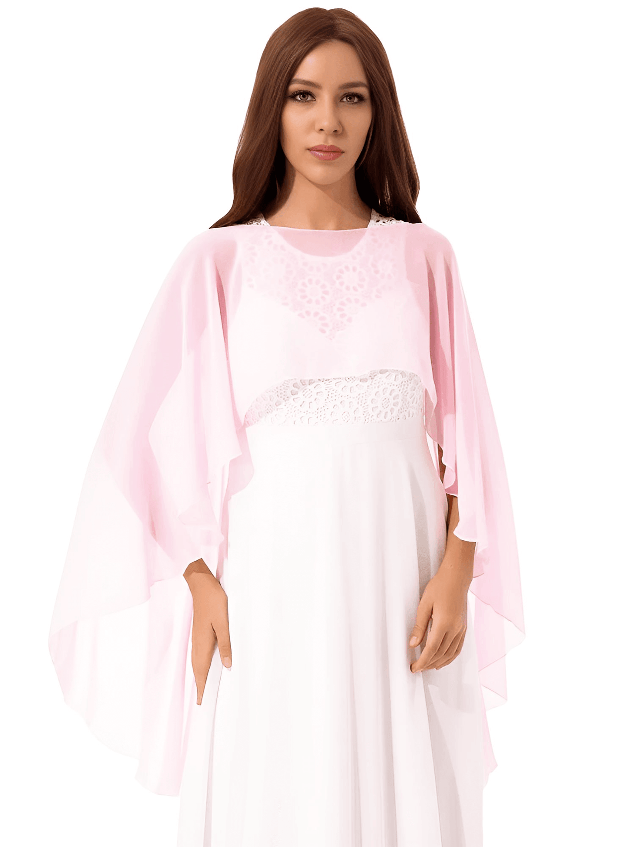 Soft Lightweight Chiffon High Low Shawls For Women -, Bolero , Drestiny , Australia, Black, Blue, Boleros, Burgundy, Canada, Champagne, Dark Green, Deep Pink, Dress Shirts, Grey, Light Purple, Mint, Navy, New Zealand, Pink, Purple, Red, Shrugs, United Kingdom, United States, White , Drestiny , www.shopdrestiny.com