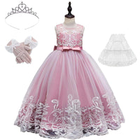 Thumbnail for Formal Occasion Dress For Girls - With FREE Tiara, Gloves & Petticoat! -, Dress , Drestiny , 10T, 11T, 12T, 3T, 4T, 5T, 6T, 7T, 8T, 9T, Australia, Canada, Champagne, Dark Blue, Dark Green, Dark Red, Deep Pink, Dresses, Flower Girl Dresses, FR, Girls, Ivory, Light Blue, New Zealand, Pink, Purple, Sleeveless, TD, United Kingdom, United States , Drestiny , www.shopdrestiny.com