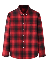 Thumbnail for Men's Long Sleeve Classic Plaid Shirt - Plus Sizes! -, Shirts , Drestiny , 10XL, 4XL, 5XL, 6XL, 7XL, 8XL, Australia, Beige, Black, Blue, Brown, Canada, Casual Shirts, Coffee, Dark Blue, Dress Shirts, FR, Grey, Khaki, L, Long Sleeves, Navy, New Zealand, Red, United Kingdom, United States, XL, XXL, XXXL, Yellow , Drestiny , www.shopdrestiny.com