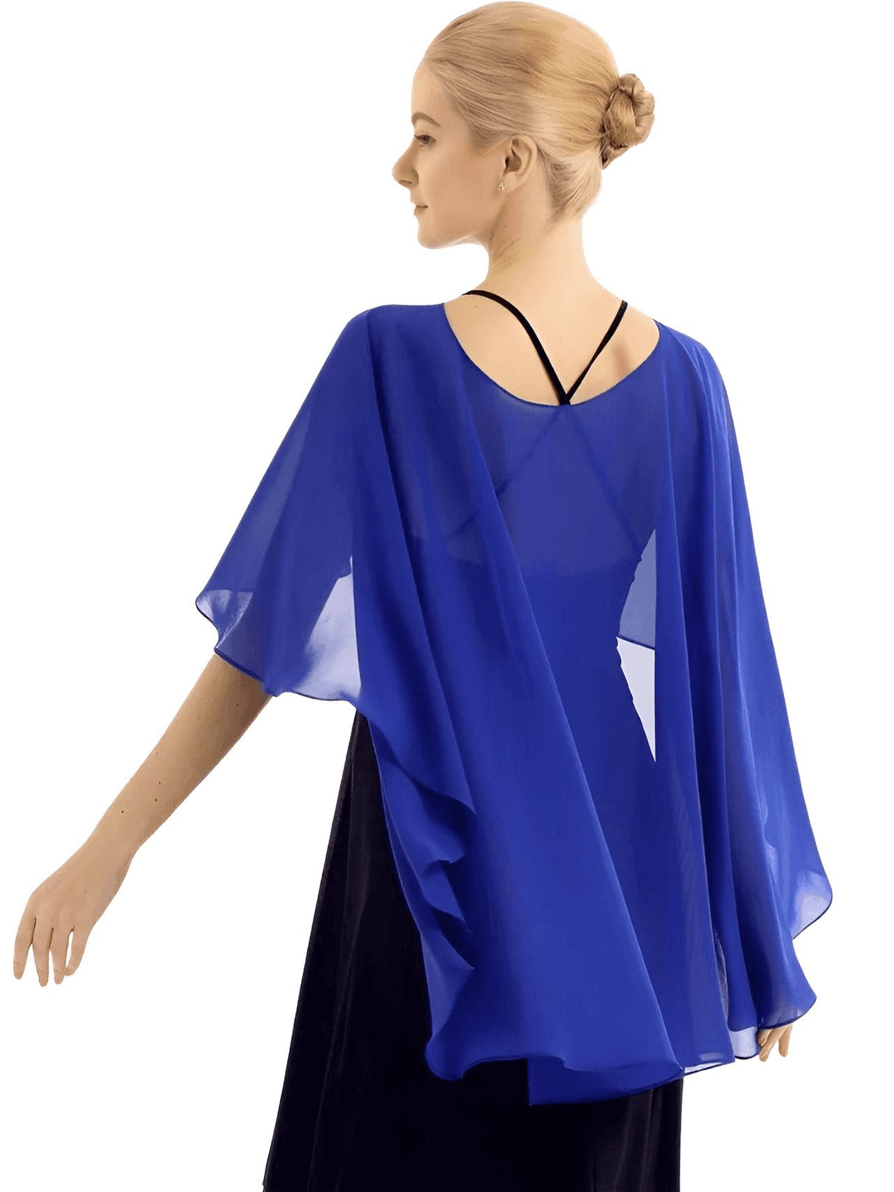 Soft Lightweight Chiffon High Low Shawls For Women -, Bolero , Drestiny , Australia, Black, Blue, Boleros, Burgundy, Canada, Champagne, Dark Green, Deep Pink, Dress Shirts, Grey, Light Purple, Mint, Navy, New Zealand, Pink, Purple, Red, Shrugs, United Kingdom, United States, White , Drestiny , www.shopdrestiny.com