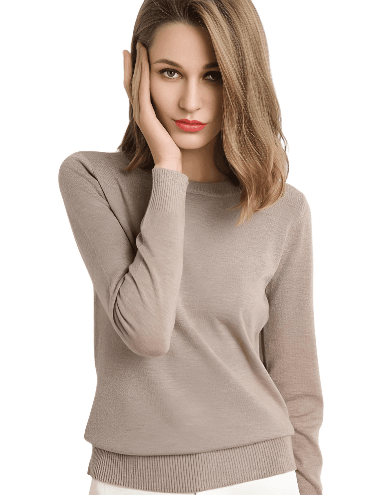 Women's Long Sleeve Knit Sweater -, Sweaters , Drestiny , Australia, Beige, Black, Blue, Canada, Dark Green, Dark Red, Khaki, L, Light Blue, Light Grey, M, New Zealand, Pink, Pullovers, Purple, Red, S, Sweaters, United Kingdom, United States, White, XL, XXL, Yellow , Drestiny , www.shopdrestiny.com