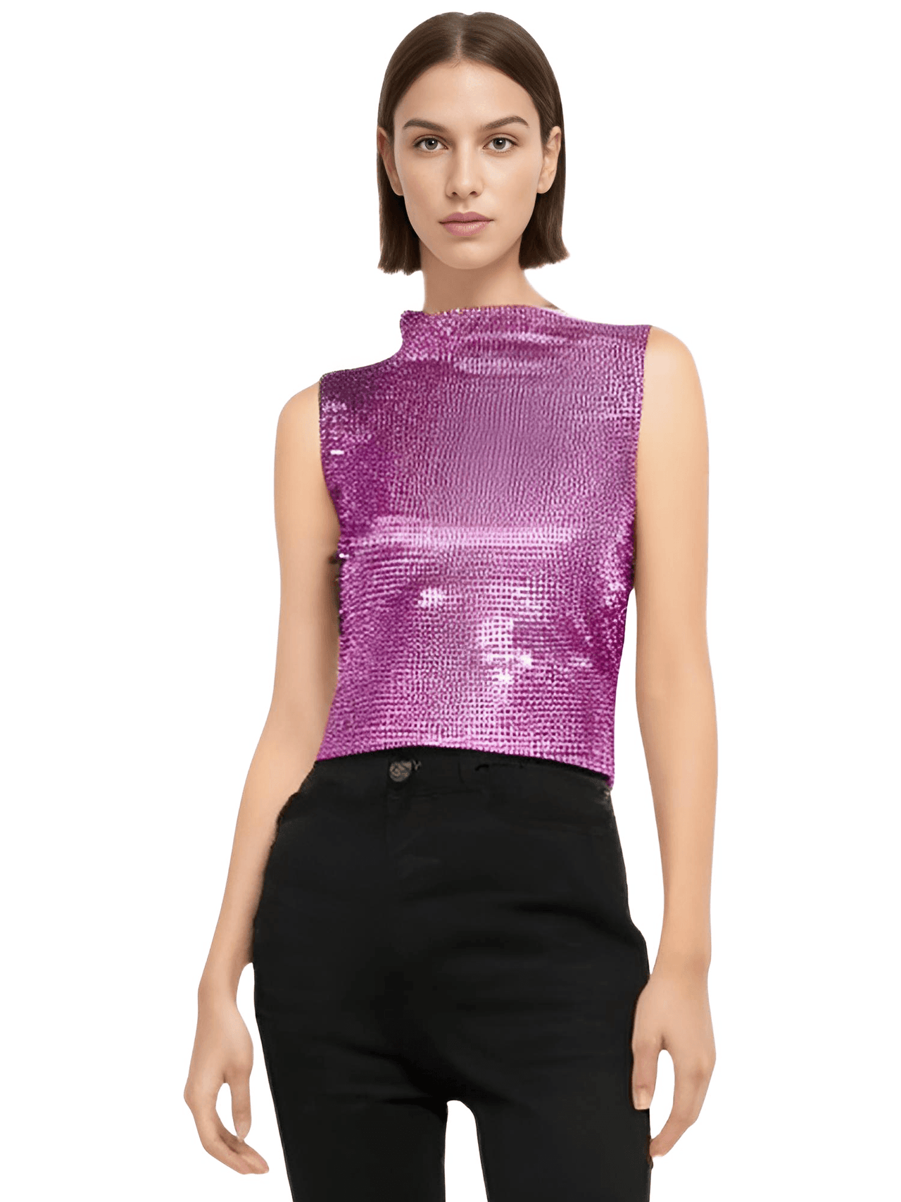 Women's Rhinestone Top -, Rhinestone Top , Drestiny , Australia, Black, Blue, Canada, Casual Shirts, Crop Tops, Gold, Green, New Zealand, Pink, Red, S, Silver, Sleeveless, Tank Tops, Turtlenecks, United Kingdom, United States , Drestiny , www.shopdrestiny.com