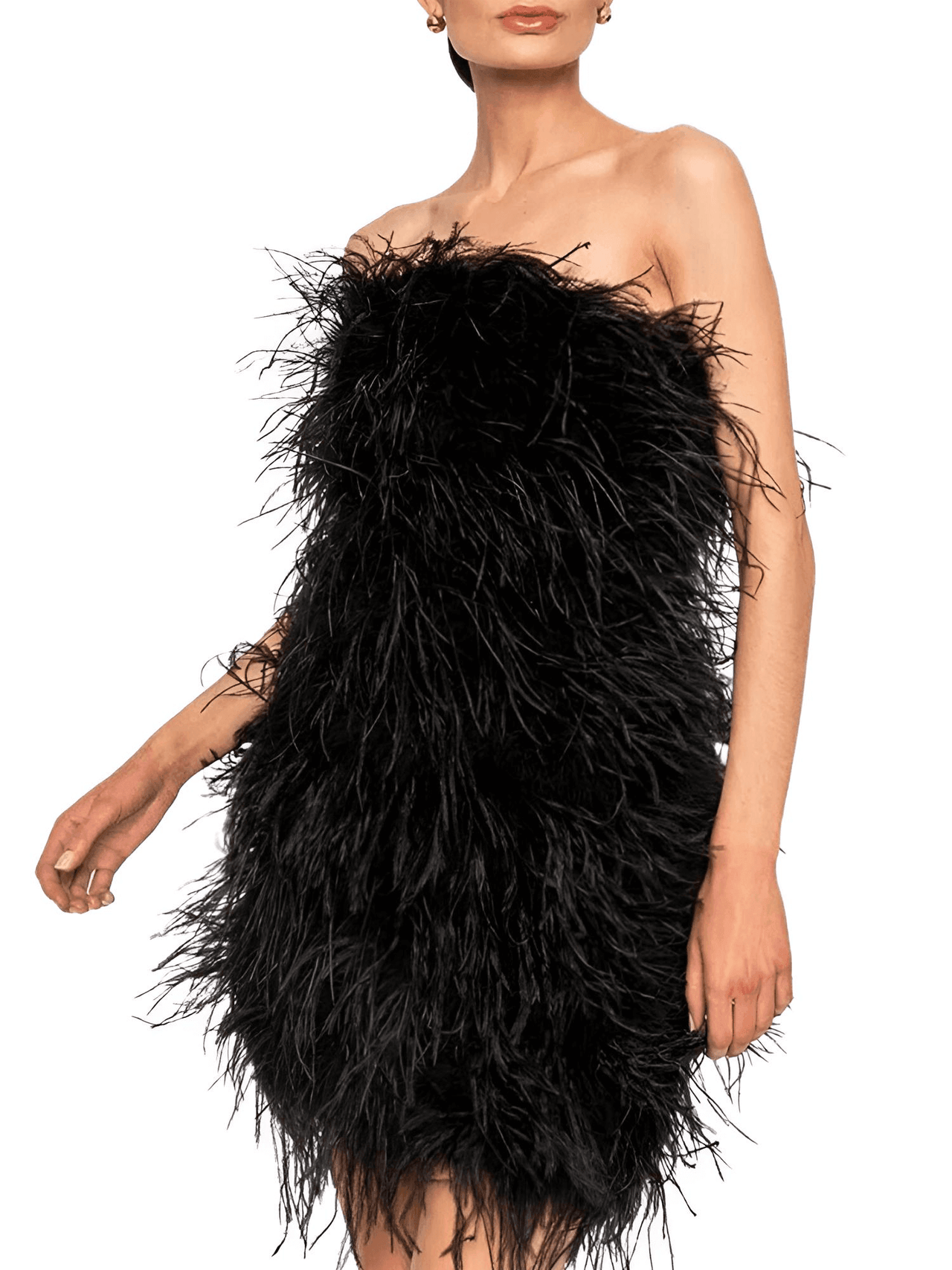 Elegant 100% Ostrich Feather Mini Dresses - In 11 Colors! -, Dress , Drestiny , 4XL, 5XL, Australia, Beige, Black, Canada, Coral, Deep Pink, Dusty Pink, Grey, L, Light Purple, M, Mini Dresses, Mint, New Zealand, Orange, Red, Royal Blue, S, Sleeveless, Strapless, United Kingdom, United States, White, XL, XXL, XXXL , Drestiny , www.shopdrestiny.com