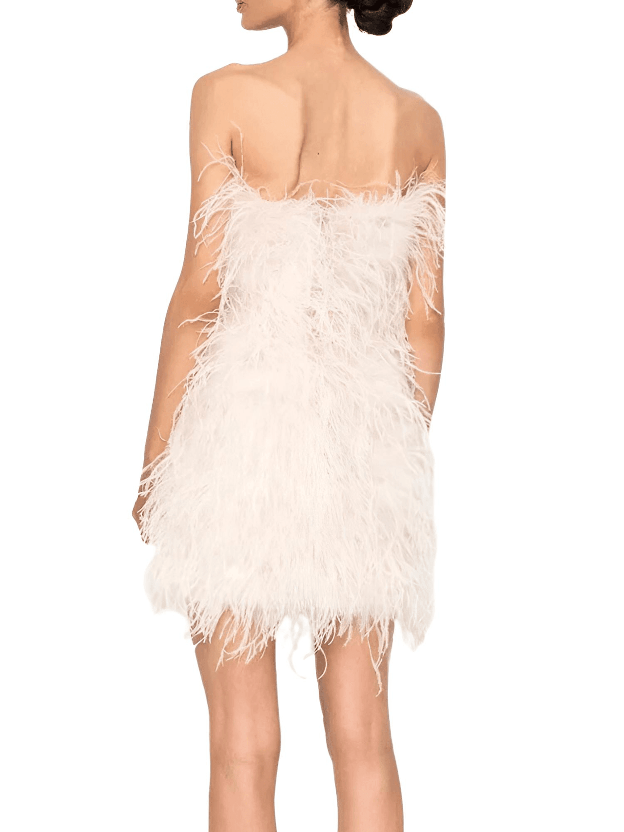 Elegant 100% Ostrich Feather Mini Dresses - In 11 Colors! -, Dress , Drestiny , 4XL, 5XL, Australia, Beige, Black, Canada, Coral, Deep Pink, Dusty Pink, Grey, L, Light Purple, M, Mini Dresses, Mint, New Zealand, Orange, Red, Royal Blue, S, Sleeveless, Strapless, United Kingdom, United States, White, XL, XXL, XXXL , Drestiny , www.shopdrestiny.com