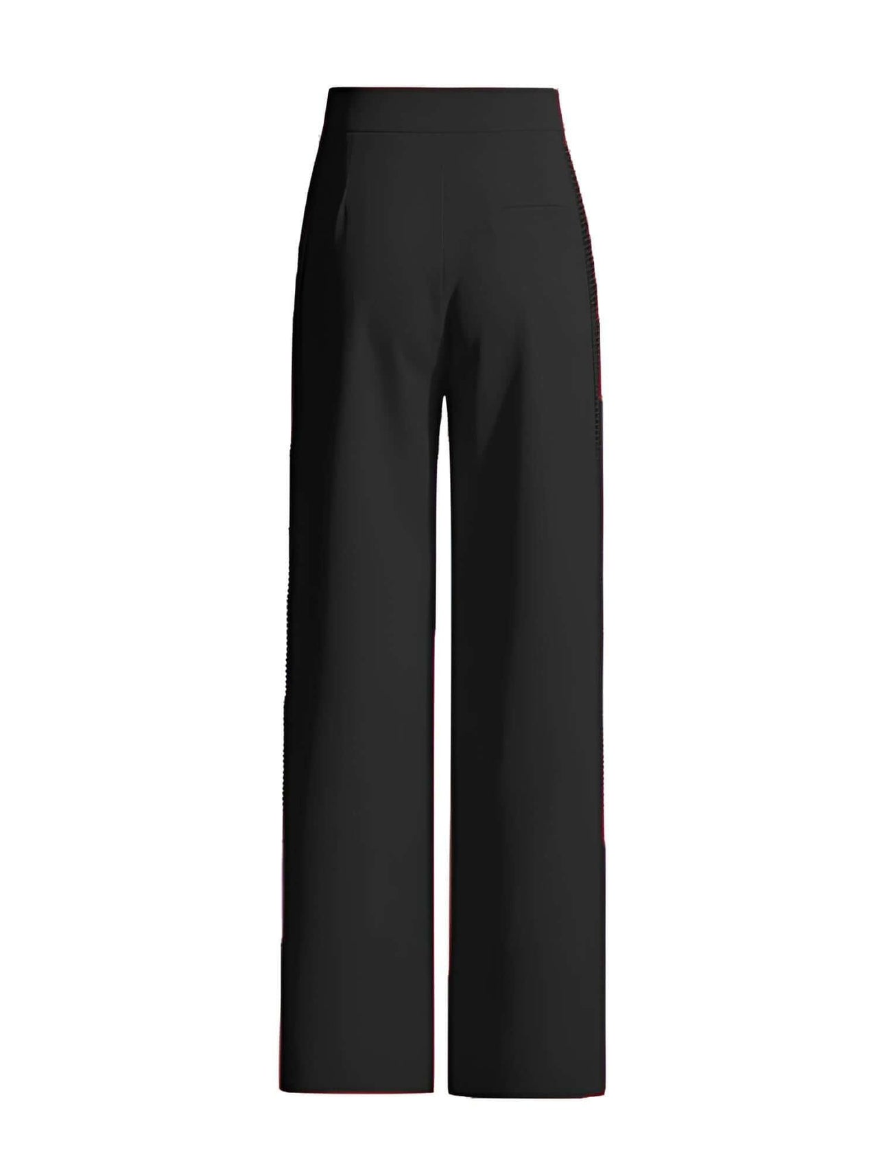 Elegant Two-Piece Set For Women - Long Sleeve Hollow Out Top + High Waist Wide Leg Pant Casual Set -, Pant Suits , Drestiny , Australia, Black, Blazers, Canada, Dress Pants, FR, Jackets, L, Long Sleeves, M, New Zealand, Pant Sets, Pant Suits, Red, S, Sets, United Kingdom, United States, XL , Drestiny , www.shopdrestiny.com