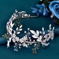 Thumbnail for Elegant Crystal Floral Headdresses -, Hair Accessories , Drestiny , Australia, Canada, Gold, Hair Accessories, Hair Combs, Hairbands, New Zealand, Silver, United Kingdom, United States , Drestiny , www.shopdrestiny.com