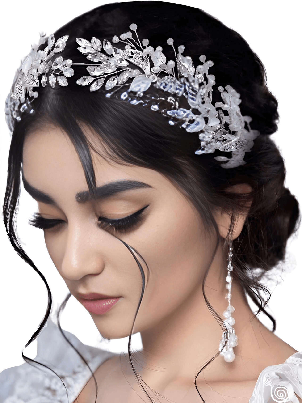 Elegant Crystal Floral Headdresses -, Hair Accessories , Drestiny , Australia, Canada, Gold, Hair Accessories, Hair Combs, Hairbands, Headbands, New Zealand, Silver, United Kingdom, United States , Drestiny , www.shopdrestiny.com