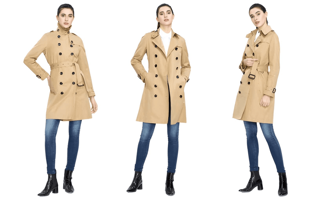 Double Breasted Women's Trench Coat -, Coats & Jackets , Drestiny , Australia, Black, Canada, Coats, Khaki, L, Light Grey, M, New Zealand, Red, S, Trench Coats, United Kingdom, United States, XL, XXL , Drestiny , www.shopdrestiny.com