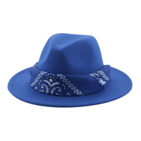 Thumbnail for Fedora Hat With Decorative Bandana -, Hats , Drestiny , Army Green, Australia, Beige, Black, Blue, Boys, Brown, Camel, Canada, Dark Blue, Dark Green, Dark Grey, Dark Orange, Deep Pink, Fruit Green, Gender_Men, Gender_Women, Girls, Green, Grey, Hats, Lavender, Light Blue, Light Brown, Light Green, Light Pink, New Zealand, Orange, Peach Pink, Pink, Purple, Red, Sky Blue, United Kingdom, United States, White, Wine Red, Yellow , Drestiny , www.shopdrestiny.com