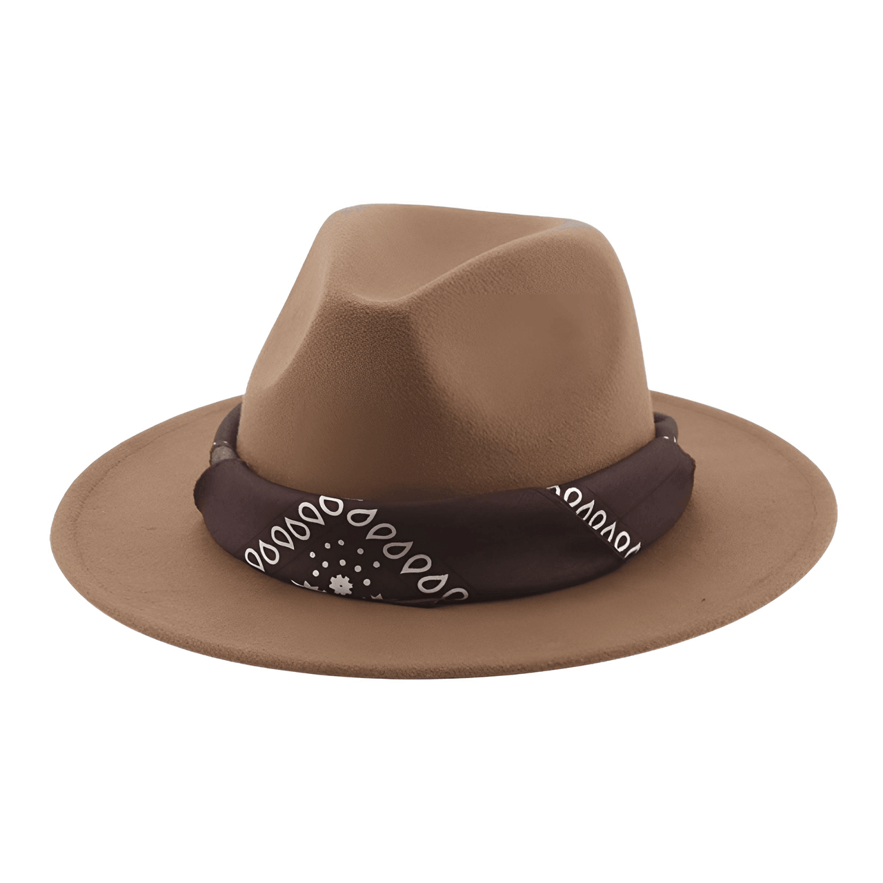 Fedora Hat With Decorative Bandana -, Hats , Drestiny , Army Green, Australia, Beige, Black, Blue, Boys, Brown, Camel, Canada, Dark Blue, Dark Green, Dark Grey, Dark Orange, Deep Pink, Fruit Green, Gender_Men, Gender_Women, Girls, Green, Grey, Hats, Lavender, Light Blue, Light Brown, Light Green, Light Pink, New Zealand, Orange, Peach Pink, Pink, Purple, Red, Sky Blue, United Kingdom, United States, White, Wine Red, Yellow , Drestiny , www.shopdrestiny.com