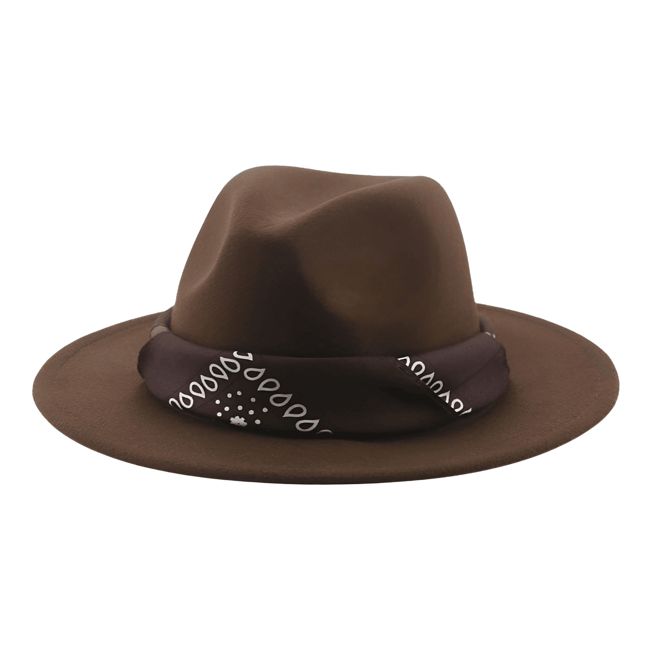 Fedora Hat With Decorative Bandana -, Hats , Drestiny , Army Green, Australia, Beige, Black, Blue, Boys, Brown, Camel, Canada, Dark Blue, Dark Green, Dark Grey, Dark Orange, Deep Pink, Fruit Green, Gender_Men, Gender_Women, Girls, Green, Grey, Hats, Lavender, Light Blue, Light Brown, Light Green, Light Pink, New Zealand, Orange, Peach Pink, Pink, Purple, Red, Sky Blue, United Kingdom, United States, White, Wine Red, Yellow , Drestiny , www.shopdrestiny.com