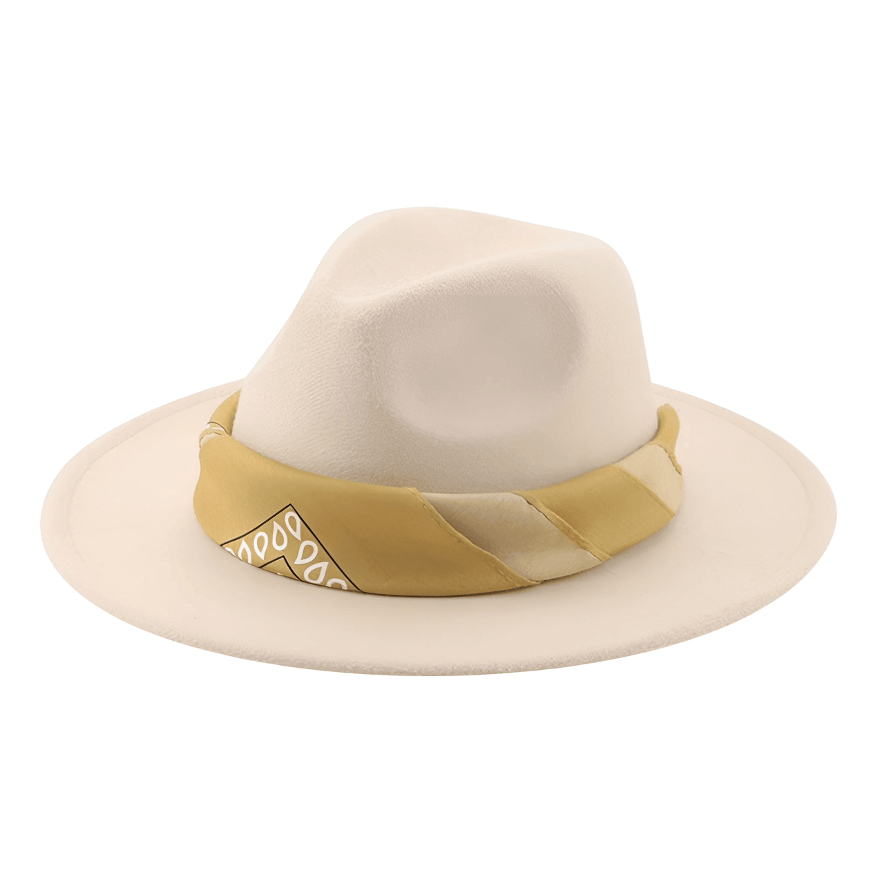 Fedora Hat With Decorative Bandana -, Hats , Drestiny , Army Green, Australia, Beige, Black, Blue, Boys, Brown, Camel, Canada, Dark Blue, Dark Green, Dark Grey, Dark Orange, Deep Pink, Fruit Green, Gender_Men, Gender_Women, Girls, Green, Grey, Hats, Lavender, Light Blue, Light Brown, Light Green, Light Pink, New Zealand, Orange, Peach Pink, Pink, Purple, Red, Sky Blue, United Kingdom, United States, White, Wine Red, Yellow , Drestiny , www.shopdrestiny.com