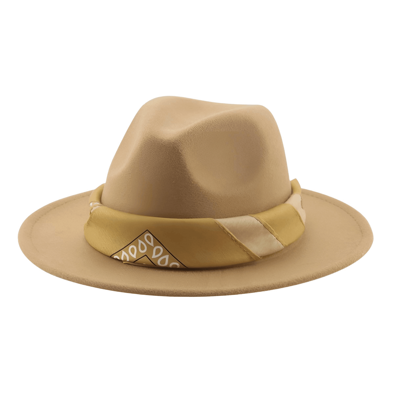 Fedora Hat With Decorative Bandana -, Hats , Drestiny , Army Green, Australia, Beige, Black, Blue, Boys, Brown, Camel, Canada, Dark Blue, Dark Green, Dark Grey, Dark Orange, Deep Pink, Fruit Green, Gender_Men, Gender_Women, Girls, Green, Grey, Hats, Lavender, Light Blue, Light Brown, Light Green, Light Pink, New Zealand, Orange, Peach Pink, Pink, Purple, Red, Sky Blue, United Kingdom, United States, White, Wine Red, Yellow , Drestiny , www.shopdrestiny.com