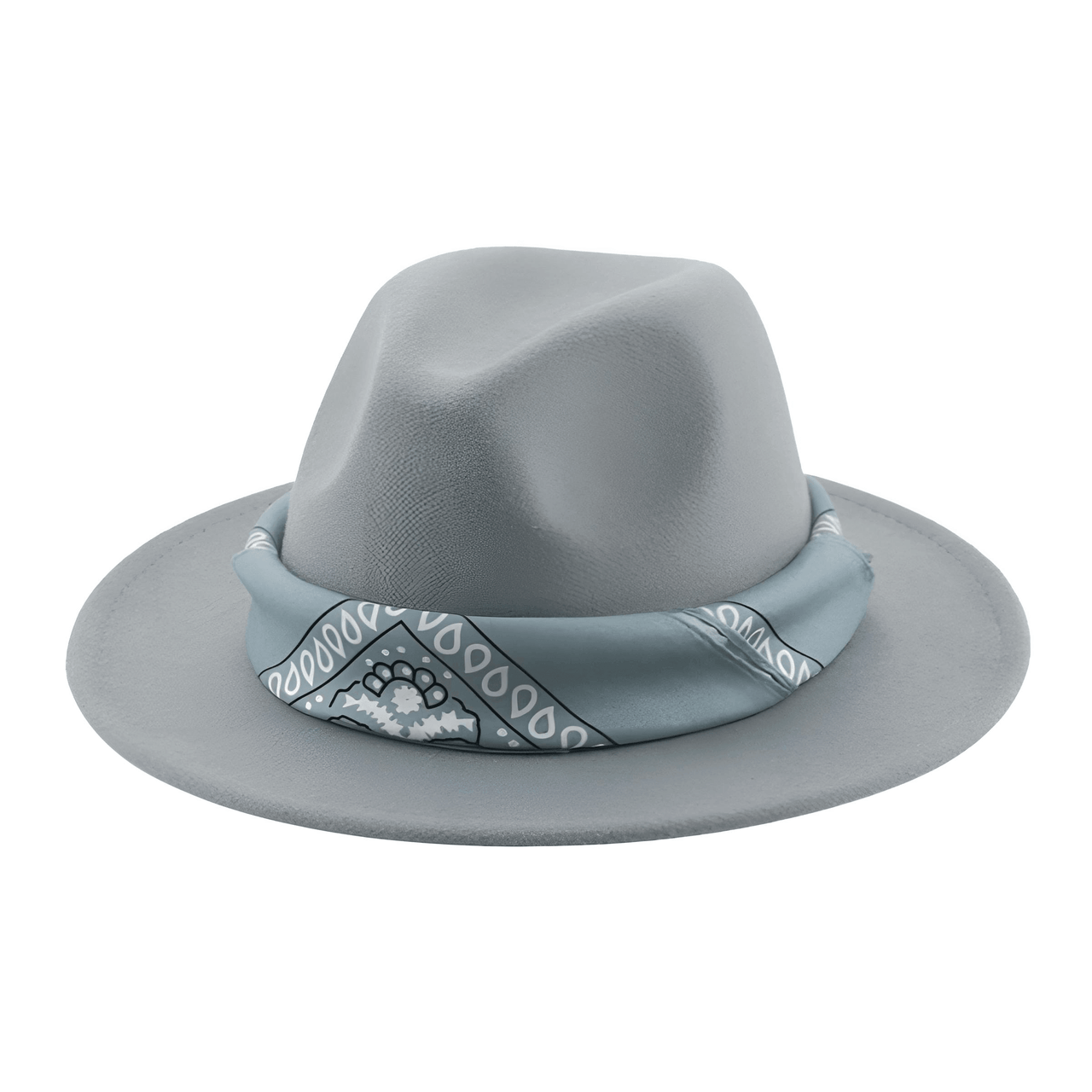 Fedora Hat With Decorative Bandana -, Hats , Drestiny , Army Green, Australia, Beige, Black, Blue, Boys, Brown, Camel, Canada, Dark Blue, Dark Green, Dark Grey, Dark Orange, Deep Pink, Fruit Green, Gender_Men, Gender_Women, Girls, Green, Grey, Hats, Lavender, Light Blue, Light Brown, Light Green, Light Pink, New Zealand, Orange, Peach Pink, Pink, Purple, Red, Sky Blue, United Kingdom, United States, White, Wine Red, Yellow , Drestiny , www.shopdrestiny.com