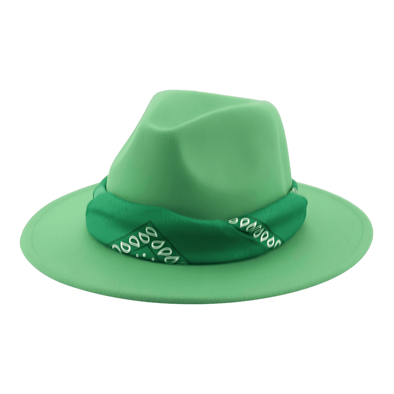 Fedora Hat With Decorative Bandana -, Hats , Drestiny , Army Green, Australia, Beige, Black, Blue, Boys, Brown, Camel, Canada, Dark Blue, Dark Green, Dark Grey, Dark Orange, Deep Pink, Fruit Green, Gender_Men, Gender_Women, Girls, Green, Grey, Hats, Lavender, Light Blue, Light Brown, Light Green, Light Pink, New Zealand, Orange, Peach Pink, Pink, Purple, Red, Sky Blue, United Kingdom, United States, White, Wine Red, Yellow , Drestiny , www.shopdrestiny.com