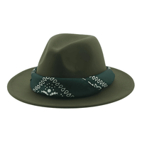 Thumbnail for Fedora Hat With Decorative Bandana -, Hats , Drestiny , Army Green, Australia, Beige, Black, Blue, Boys, Brown, Camel, Canada, Dark Blue, Dark Green, Dark Grey, Dark Orange, Deep Pink, Fruit Green, Gender_Men, Gender_Women, Girls, Green, Grey, Hats, Lavender, Light Blue, Light Brown, Light Green, Light Pink, New Zealand, Orange, Peach Pink, Pink, Purple, Red, Sky Blue, United Kingdom, United States, White, Wine Red, Yellow , Drestiny , www.shopdrestiny.com