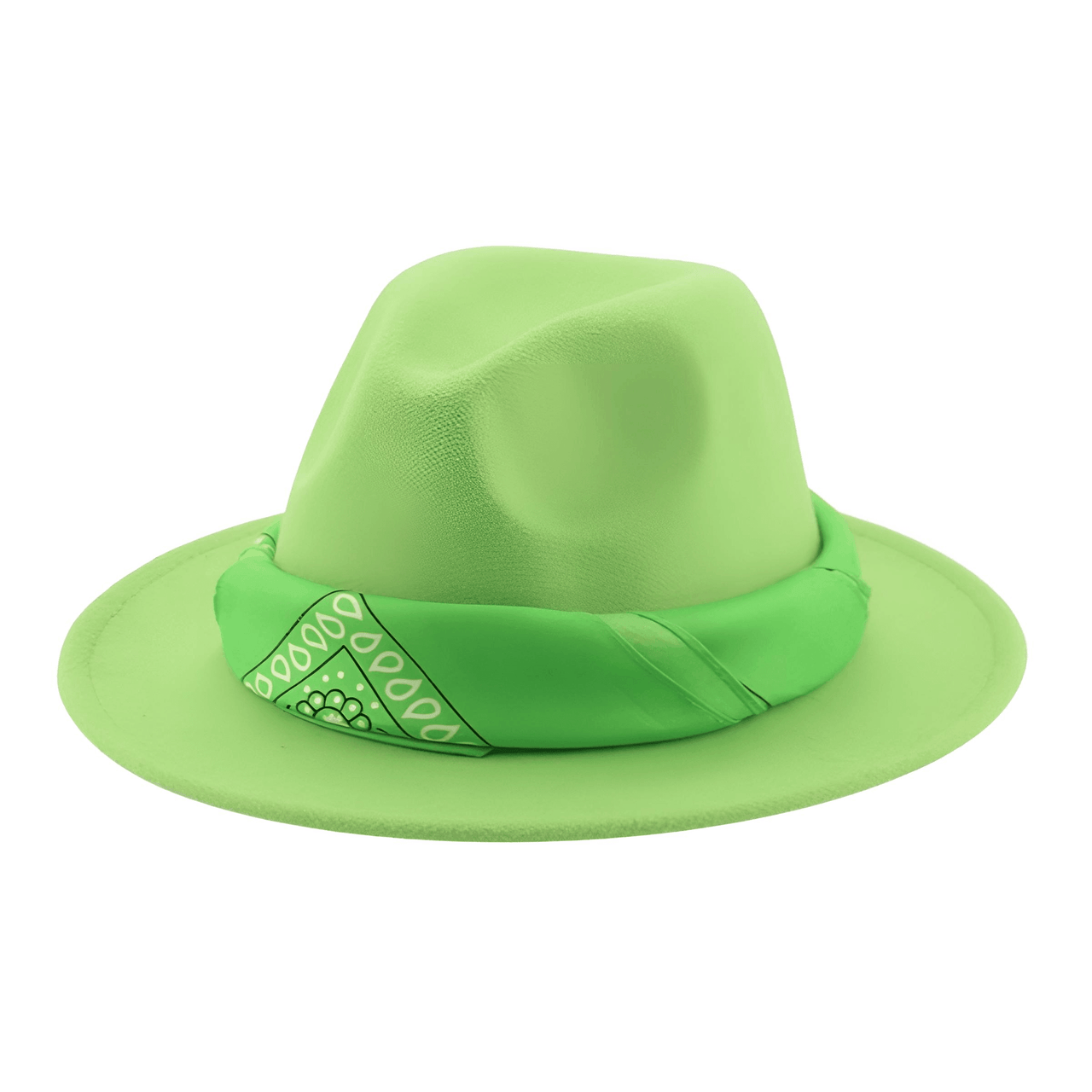 Fedora Hat With Decorative Bandana -, Hats , Drestiny , Army Green, Australia, Beige, Black, Blue, Boys, Brown, Camel, Canada, Dark Blue, Dark Green, Dark Grey, Dark Orange, Deep Pink, Fruit Green, Gender_Men, Gender_Women, Girls, Green, Grey, Hats, Lavender, Light Blue, Light Brown, Light Green, Light Pink, New Zealand, Orange, Peach Pink, Pink, Purple, Red, Sky Blue, United Kingdom, United States, White, Wine Red, Yellow , Drestiny , www.shopdrestiny.com