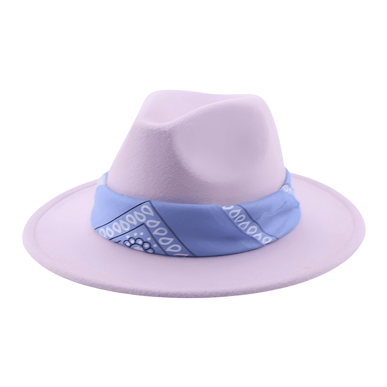 Fedora Hat With Decorative Bandana -, Hats , Drestiny , Army Green, Australia, Beige, Black, Blue, Boys, Brown, Camel, Canada, Dark Blue, Dark Green, Dark Grey, Dark Orange, Deep Pink, Fruit Green, Gender_Men, Gender_Women, Girls, Green, Grey, Hats, Lavender, Light Blue, Light Brown, Light Green, Light Pink, New Zealand, Orange, Peach Pink, Pink, Purple, Red, Sky Blue, United Kingdom, United States, White, Wine Red, Yellow , Drestiny , www.shopdrestiny.com